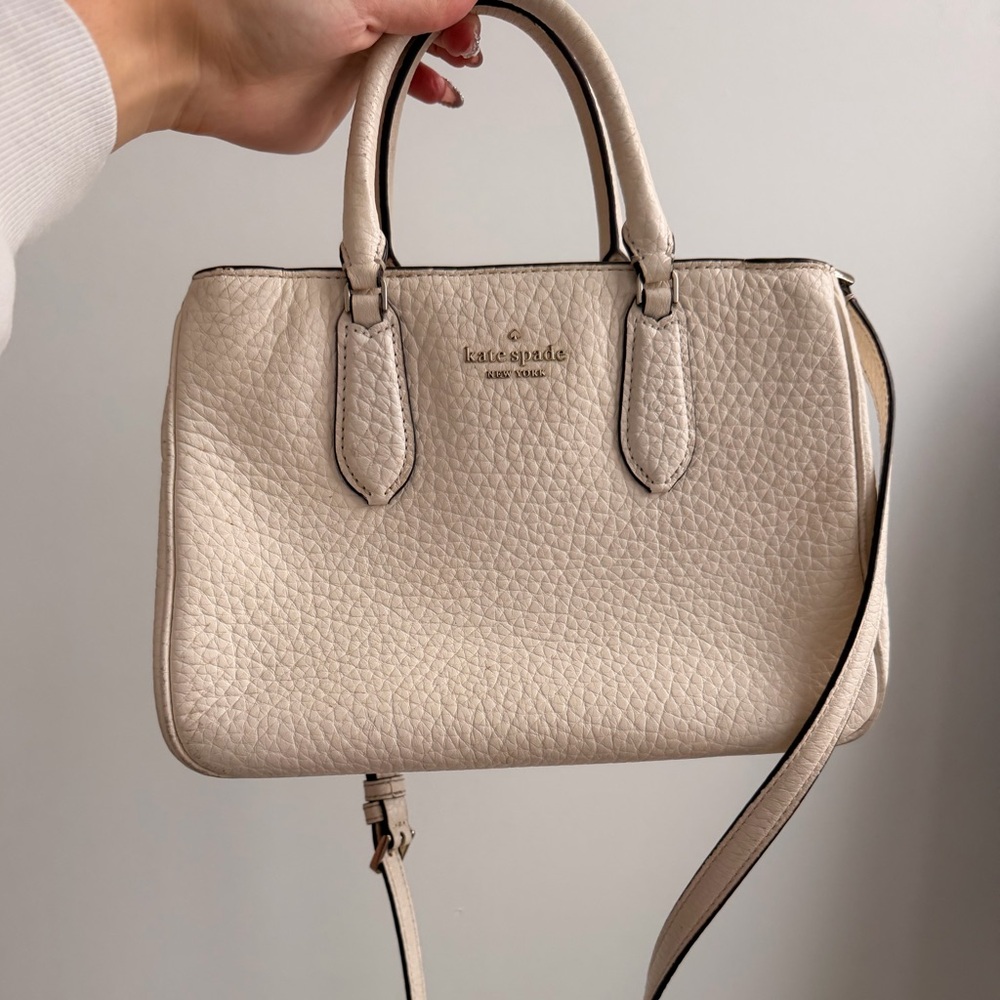 Kate Spade Beige Textured Purse